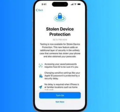 中原镇苹果授权维修店分享被盗设备保护功能开启方法 
